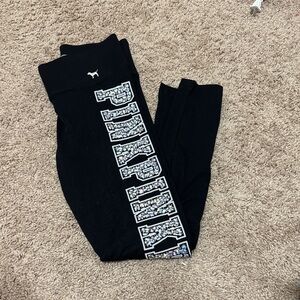 PINK Victoria's Secret Kids Leggings with Glitter Logo